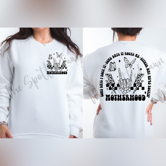 “Motherhood” Comfort Colors Sweatshirt - Picture 1 of 1